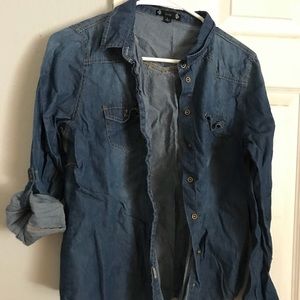Denim chambray shirt